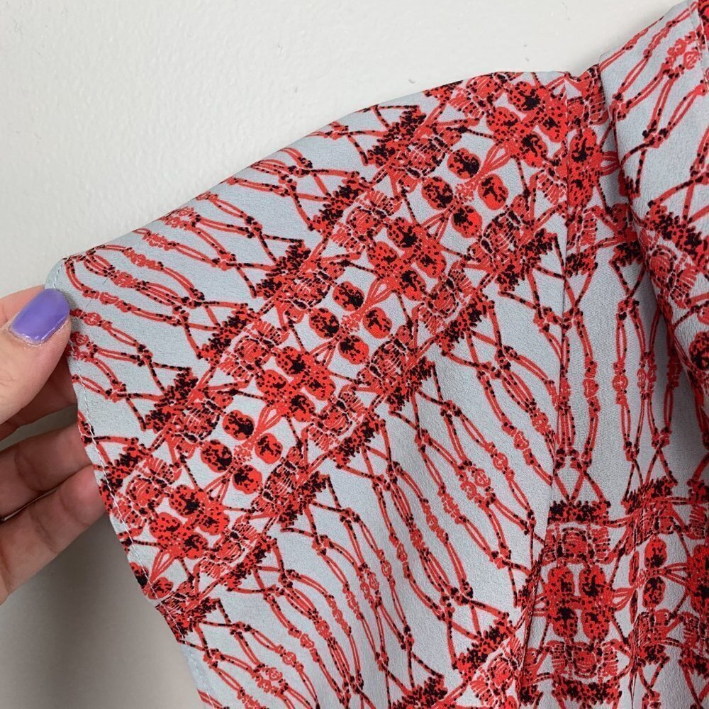 Collective Concepts Red & Grey Patterned Drawstri… - image 8